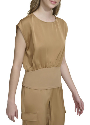 Коричнева блуза Calvin Klein