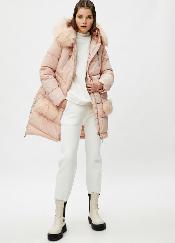 Светло-розовая зимняя куртка KOTON