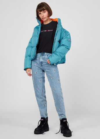 Голубая демисезонная куртка Tommy Jeans