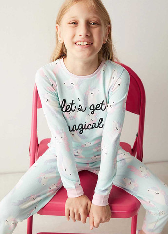 Світло-блакитна всесезон піжама (світшот, штани) світшот + брюки Penti