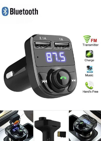 Автомобільний FM модулятор FM трансмітер CAR X8 c Bluetooth MP3 XO (251785781)