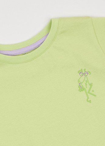 Салатовий літній комплект (футболка, штани) KRAKO