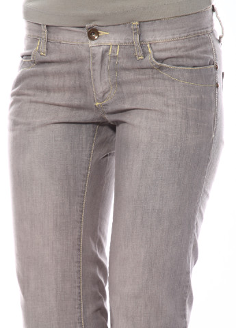 Светло-серые кэжуал демисезонные брюки Fornarina