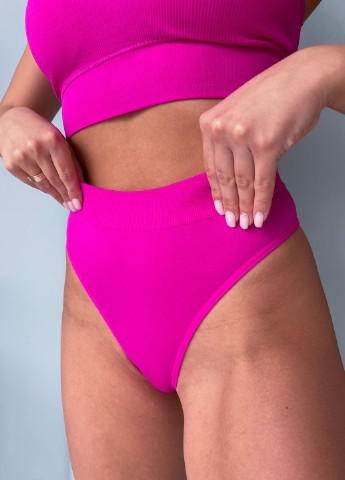 Кислотно-розовый демисезонный комплект белья FitU