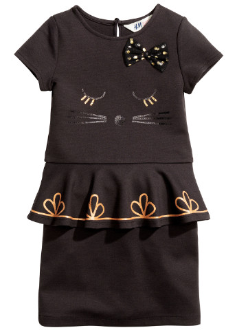 Чёрное платье H&M (176496363)