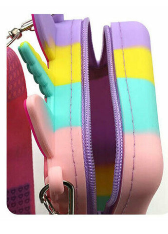 Іграшка сумка гаманець крос-боді антистрес Pop It Simple Dimple силіконова 14х4х8.5 см (473575-Prob) Unbranded (255302469)