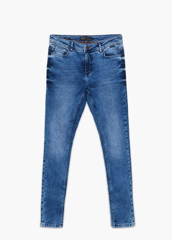 Синие демисезонные скинни джинсы Cropp