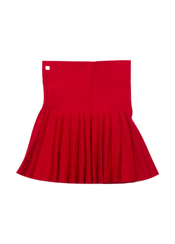 Красная кэжуал однотонная юбка LinGe клешированная