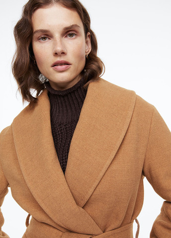 Светло-коричневое демисезонное Пальто H&M