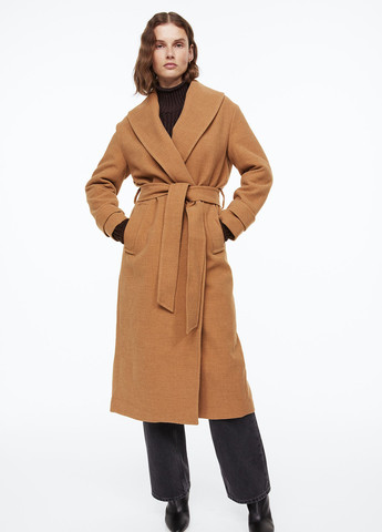 Светло-коричневое демисезонное Пальто H&M