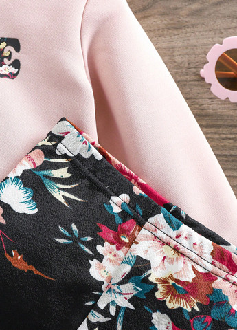 Комбинированный демисезонный костюм (худи, леггинсы) брючный SHEIN