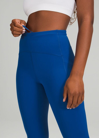 Синие демисезонные леггинсы Lululemon Athletica