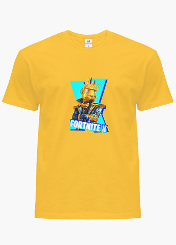 Жовта демісезонна футболка дитяча фортнайт (fortnite) (9224-1196) MobiPrint