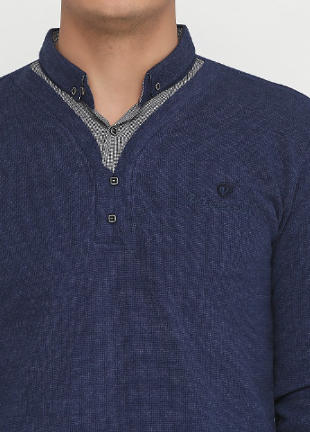 Темно-синий демисезонный пуловер пуловер Vicente