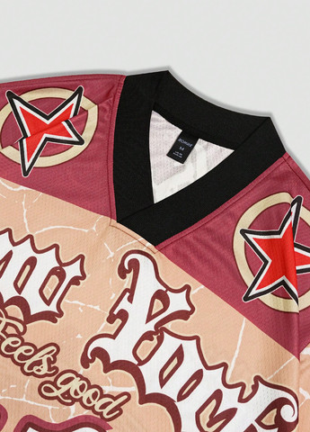 Комбинированный летний костюм (футболка, шорты) с шортами SHEIN