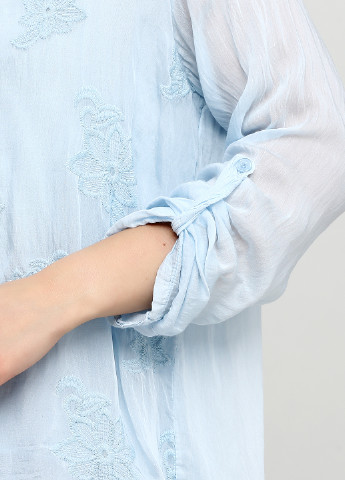 Голубая летняя блуза Italy Moda