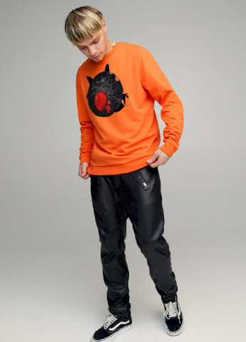 Оранжевый свитшот мужской basic /no flis/ YAPPI (252258588)