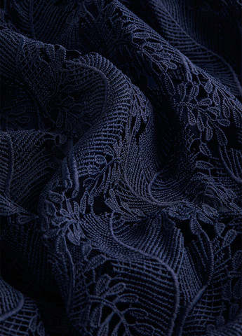 Темно-синя святковий, коктейльна сукня H&M однотонна