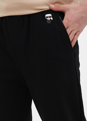Черные спортивные демисезонные зауженные брюки Karl Lagerfeld