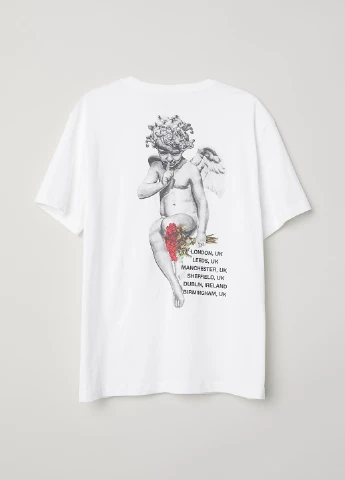 Белая футболка H&M