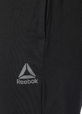 Черные спортивные демисезонные со средней талией брюки Reebok