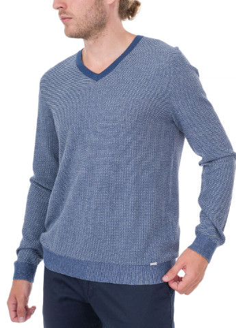 Синий демисезонный пуловер пуловер Olymp