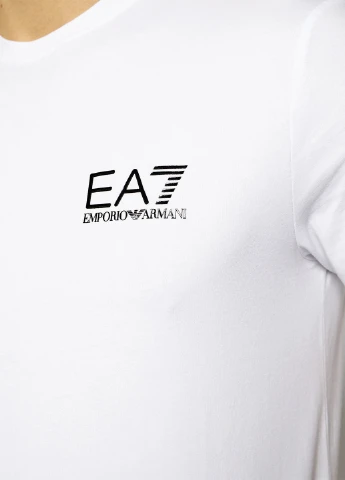 Біла футболка EA7