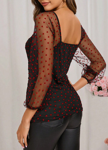 Чёрная блуза SHEIN