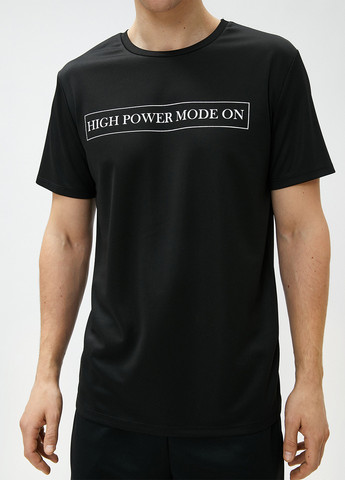 Чорна футболка KOTON