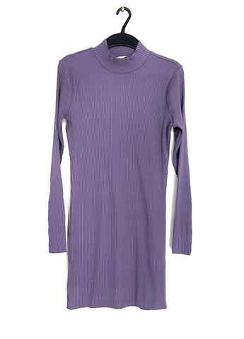 Фіолетова кежуал плаття, сукня сукня-водолазка H&M однотонна