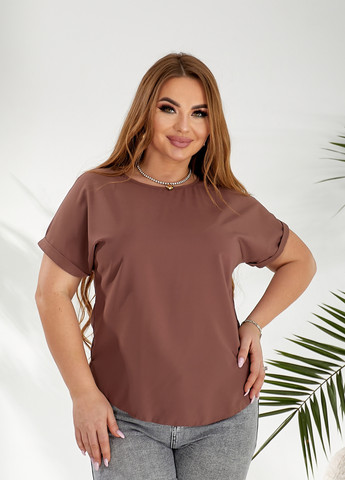 Кофейная блузка Demma