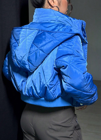 Синяя демисезонная куртка SHEIN