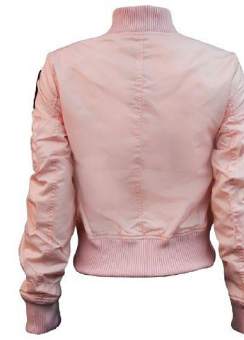 Оригінальний жіночий бомбер Miss MA-1 jacket with patches TGJ1573P-S (Pink) Top Gun на блискавці (228305775)
