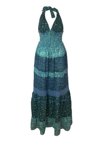 Комбінована повсякденний сукня-сарафан з відкритою спиною, з пишною спідницею, з відкритими плечима New Look з квітковим принтом