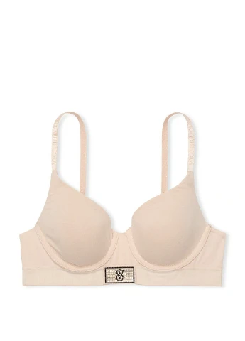 Бежевий демісезонний комплект (бюстгальтер, трусики) Victoria's Secret