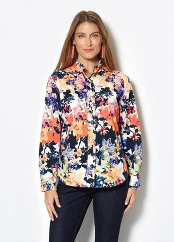 Цветная кэжуал рубашка с цветами Signature Collection