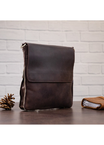 Чоловіча шкіряна сумка 22х25,5х3-6,5 см Shvigel (252129947)