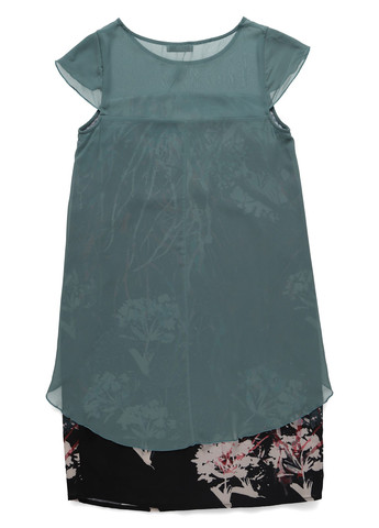 Комбінована кежуал сукня Sara з квітковим принтом