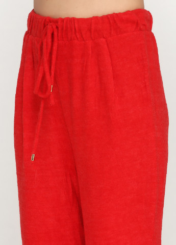 Красные спортивные демисезонные прямые брюки H&M