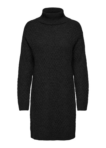 Чорна кежуал сукня сукня светр Only однотонна