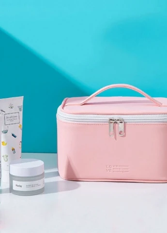 Дорогенька косметика, органайзер для подорожей PU рожева No Brand (256512203)