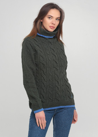 Темно-зеленый демисезонный свитер El Ganso