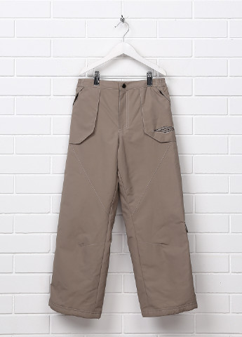 Серые спортивные демисезонные брюки со средней талией Umbro