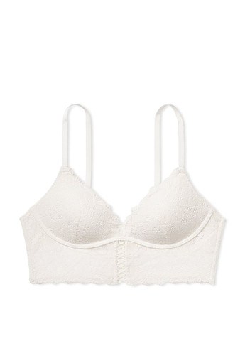 Молочний балконет бюстгальтер Victoria's Secret з кісточками поліамід
