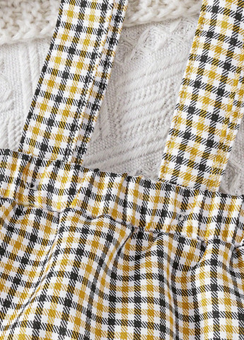 Комбінований літній костюм (комбінезон, метелик, берет) з шортами SHEIN