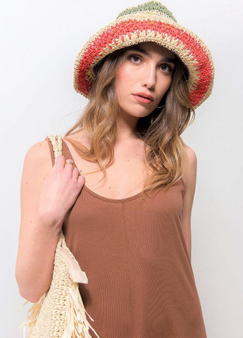 Коричнева кежуал сукня а-силует, з відкритою спиною, кльош Piazza Italia однотонна