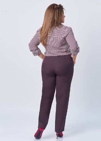 Костюм (блуза, брюки) Charm Collection брючный полоска бордовый кэжуал