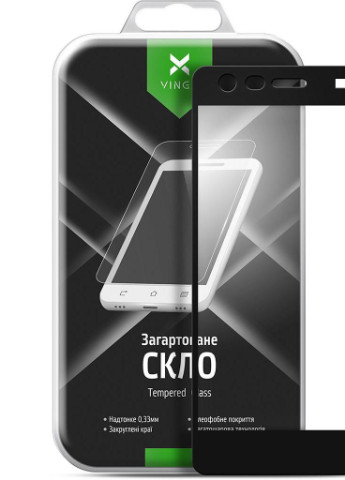 Стекло защитное для Nokia 2 Black (VTPGS-N2B) Vinga (203978003)