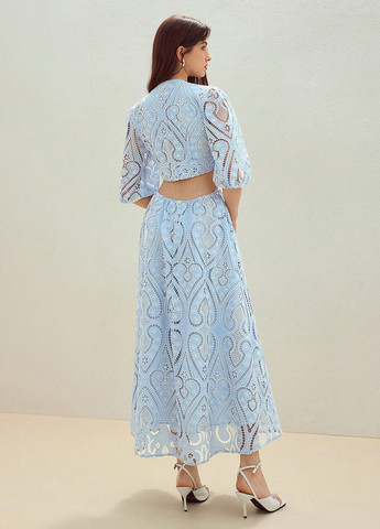 Блакитна кежуал сукня SHEIN