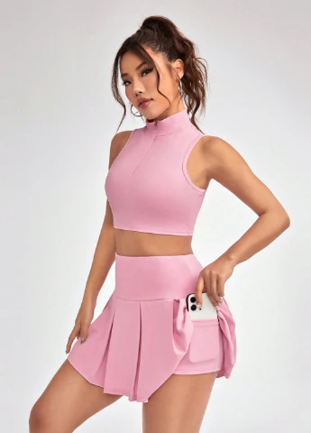 Спортивный костюм (топ, юбка) SHEIN (341100804)